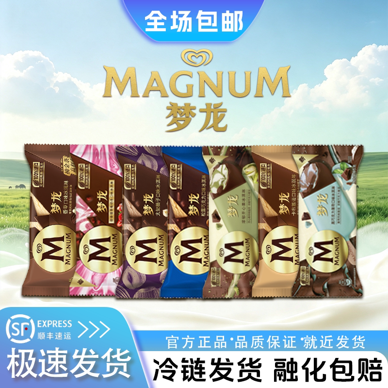 20支和路雪梦龙脆皮雪糕开心果巧克力冰淇淋香草口味冷饮批发任选