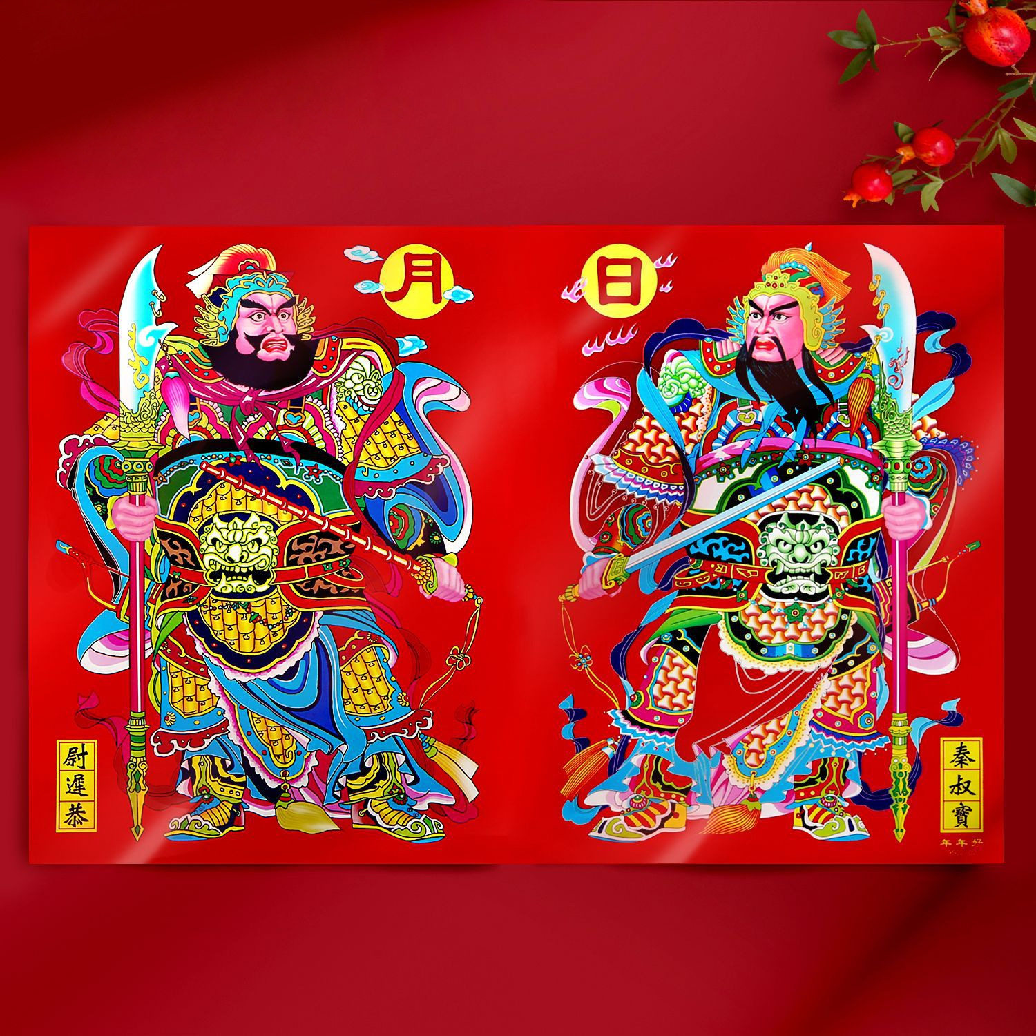 2026好财神门贴带自粘镇宅画门神贴日月春联年画防水撕不破,节庆用品/礼品,门神,淘宝优惠券,粉丝福利购,淘宝优惠卷