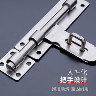 加大加厚专用明装大门不锈钢插销门栓车库门插不锈钢挂锁长梁挂锁