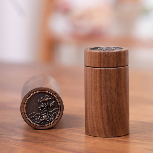 帅祥锐黑胡桃木牙签盒