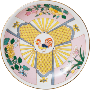 广东省博物馆外销瓷创意小瓷盘装饰盘子家居创意陶瓷摆件 赠托架