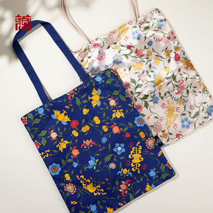 广东省博物馆三星报喜转花钟纹样单肩包女复古文艺包粤博官方周边