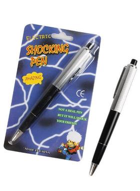 1pc Fancy Ball Point Pen Shocking Electric Shock Toy Gift Jo