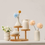 Белый брендовый декор в форме цветка для гостиной, ювелирное украшение, маленькая вазочка, простой и элегантный дизайн