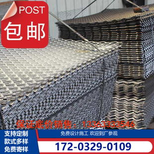 钢笆网片网钢铁丝丝网建筑竹芭笆片脚手钢板17笆网脚手架网脚踏芭
