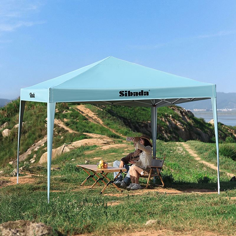 sibada户外遮阳篷活动雨棚折叠伸缩棚摆摊四角伞夜市广告庭院帐篷