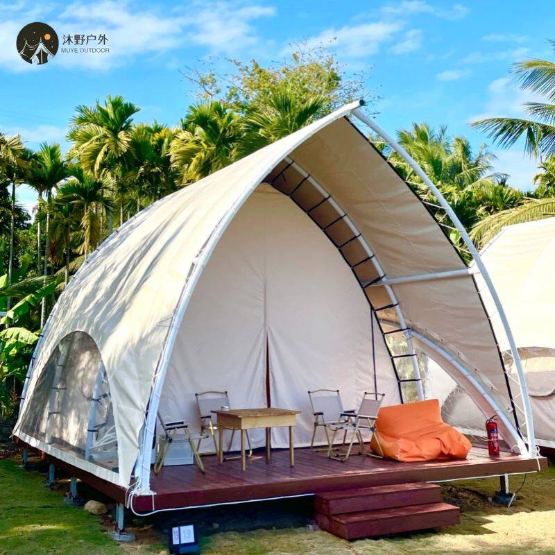 沐野户外露营大型野奢帆船帐篷酒店景区营地度假村酒店帐篷星空房