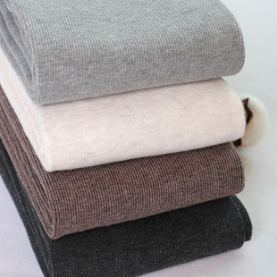 保暖加绒加厚棉裤 薄绒长裤 黑色外穿打底裤 修身 女螺纹连袜裤 秋冬季