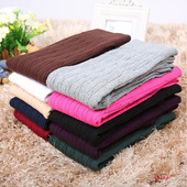 踩脚麻花外穿长裤 春秋薄款 九分纯棉修身 女冬大码 子 针织毛线打底裤