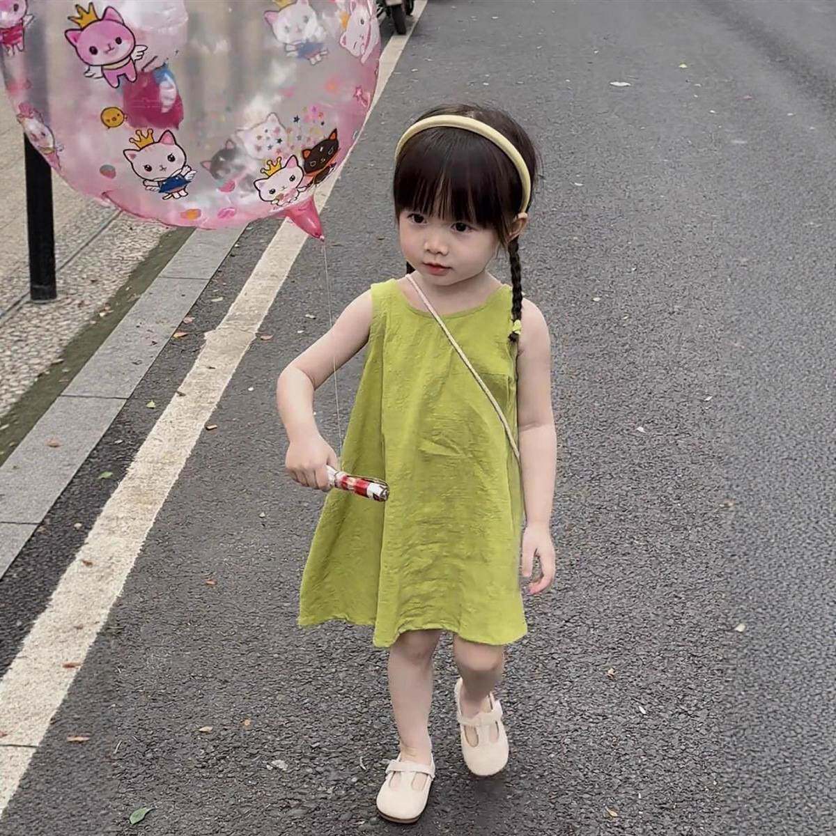 2026夏季新品女童时髦背心裙韩版