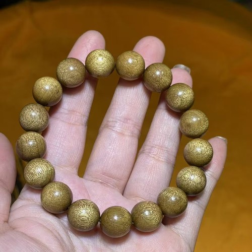 保真四川金丝楠木小叶桢楠枯木老山料男女款佛珠手串手链1.2单圈