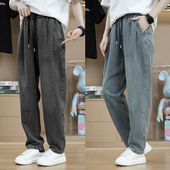 复古星空纹潮流简约百搭宽松休闲直筒裤 春秋高级感水洗男士 牛仔裤