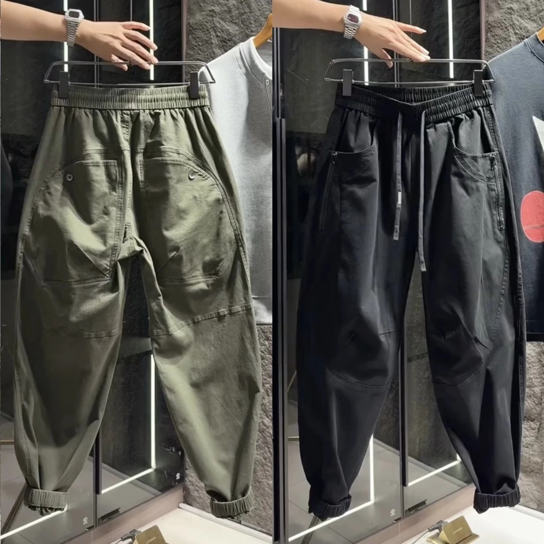 款美式工装弯刀裤大口袋休闲裤