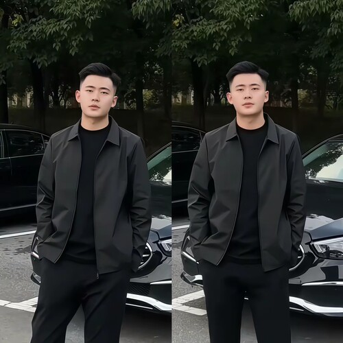 春秋商务黑色行政夹克外套