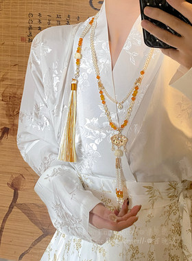 背云流苏璎珞项链小众高级感
