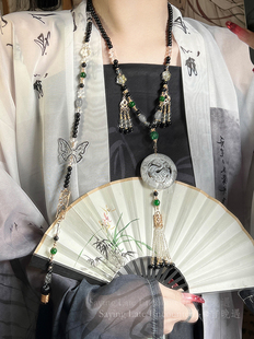 ［神隐］汉服马面裙璎珞背云长流苏项链女新中式古风国风旗袍配饰