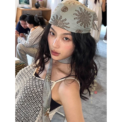 太阳花帽子头巾街头辣妹
