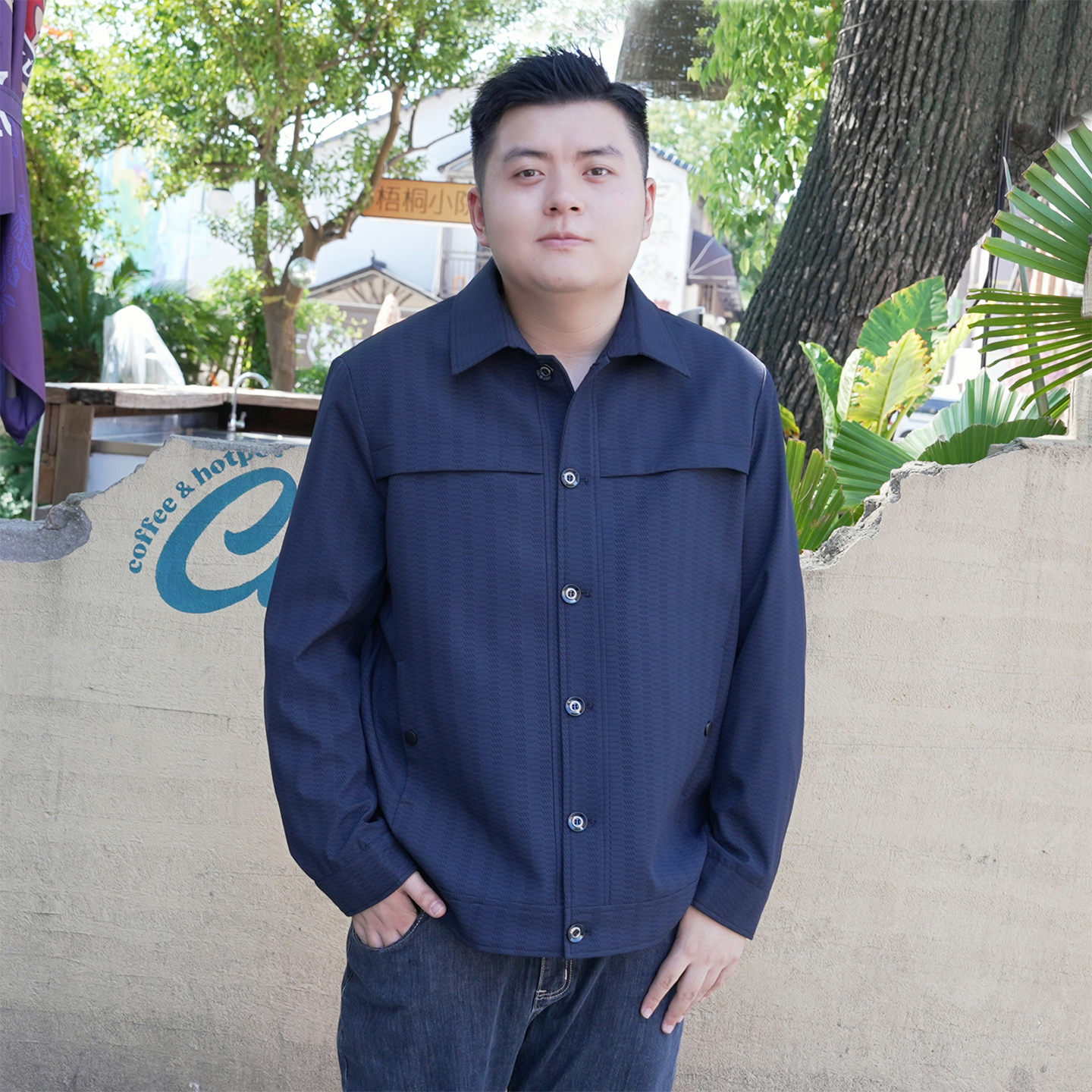 加肥加大码男士休闲夹克