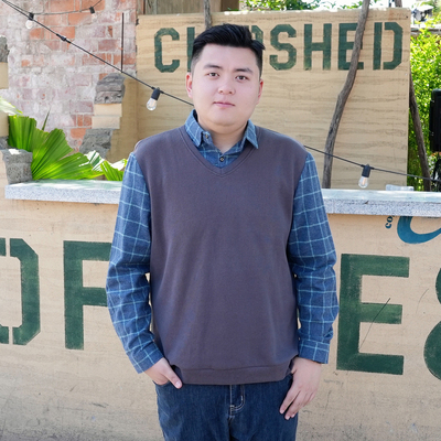 长袖假两件大码男装毛衣