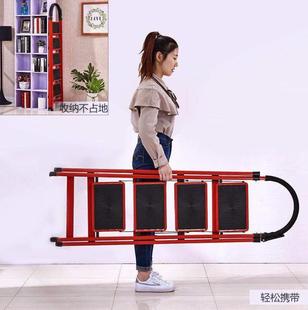 加厚超市理货步梯仓库家用移动平台人字梯带轮登高可伸缩多功能