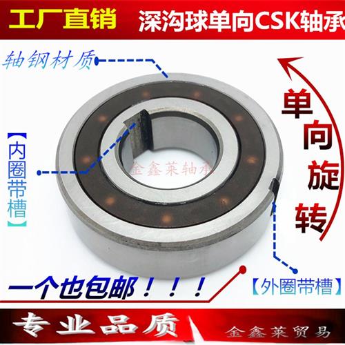 单向轴承CSK8 10 12 CSK15 CSK17 CSK20 25 30 35 40 6004 6005PP