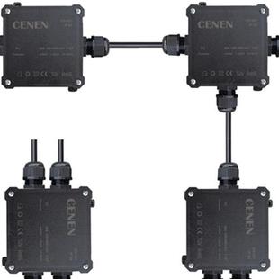 防水接线盒带终端连接器的室外塑料外壳地下接线盒涂胶室外盒子80