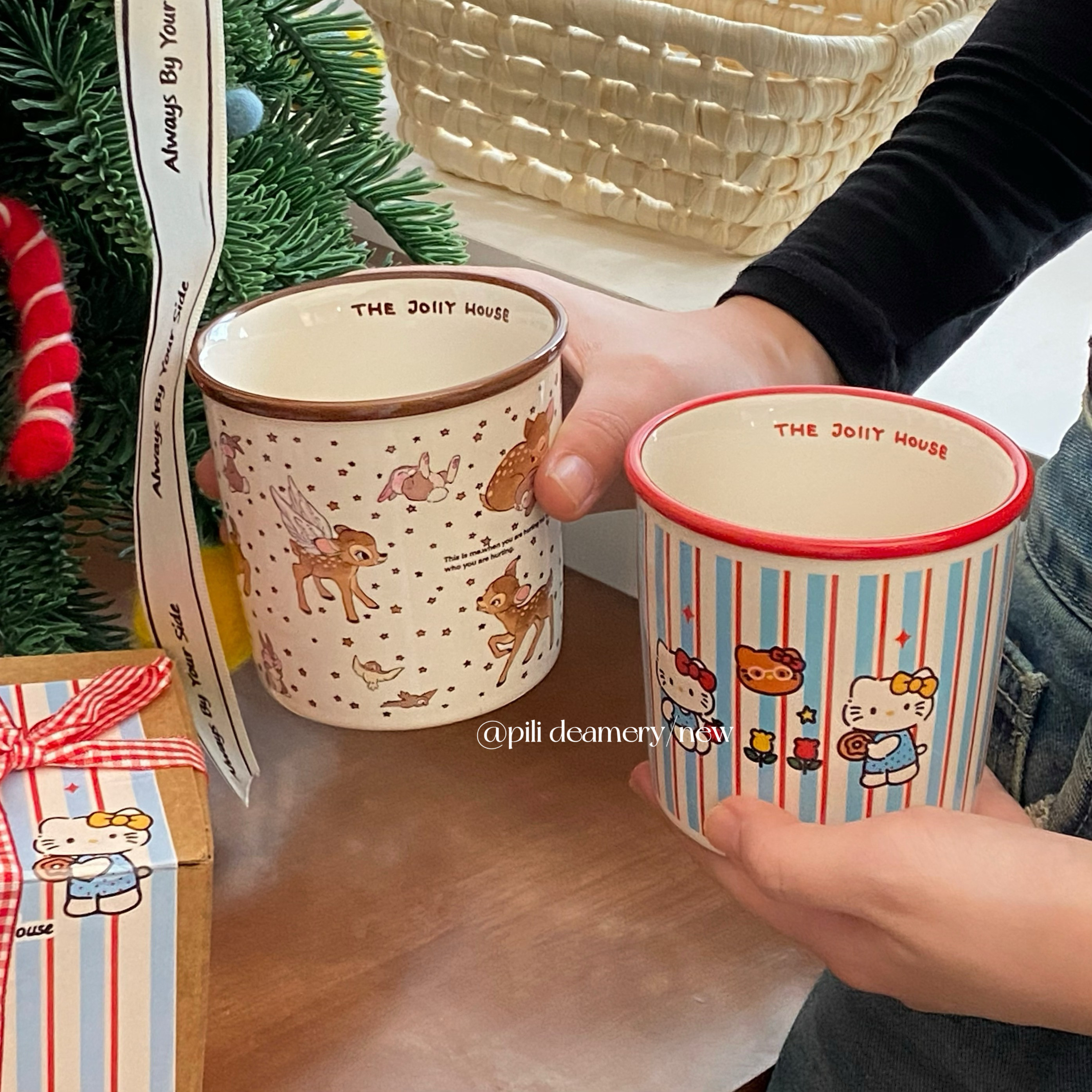 可爱卡通马克杯高颜值手握咖啡拿铁杯家用水杯食品级陶瓷杯子女生