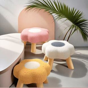 花朵凳子家用网红云朵板凳沙发客厅儿童可爱可爱女生卧室矮凳换鞋