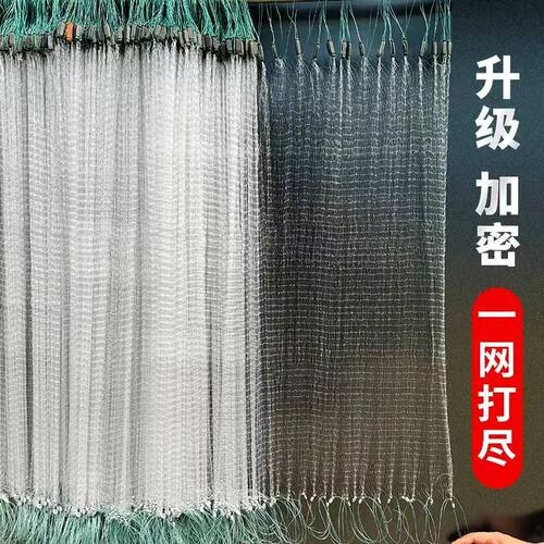 单层渔网粘网餐白条专用小鱼网