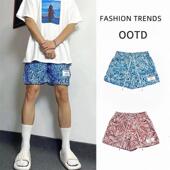 潮牌宽松三四分裤 短裤 夏季 运动新款 网眼速干跑步 新款 薄款 美式