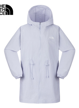 TheNorthFace北面防晒衣女25春夏新款户外中长款A字形皮肤衣8C0Z