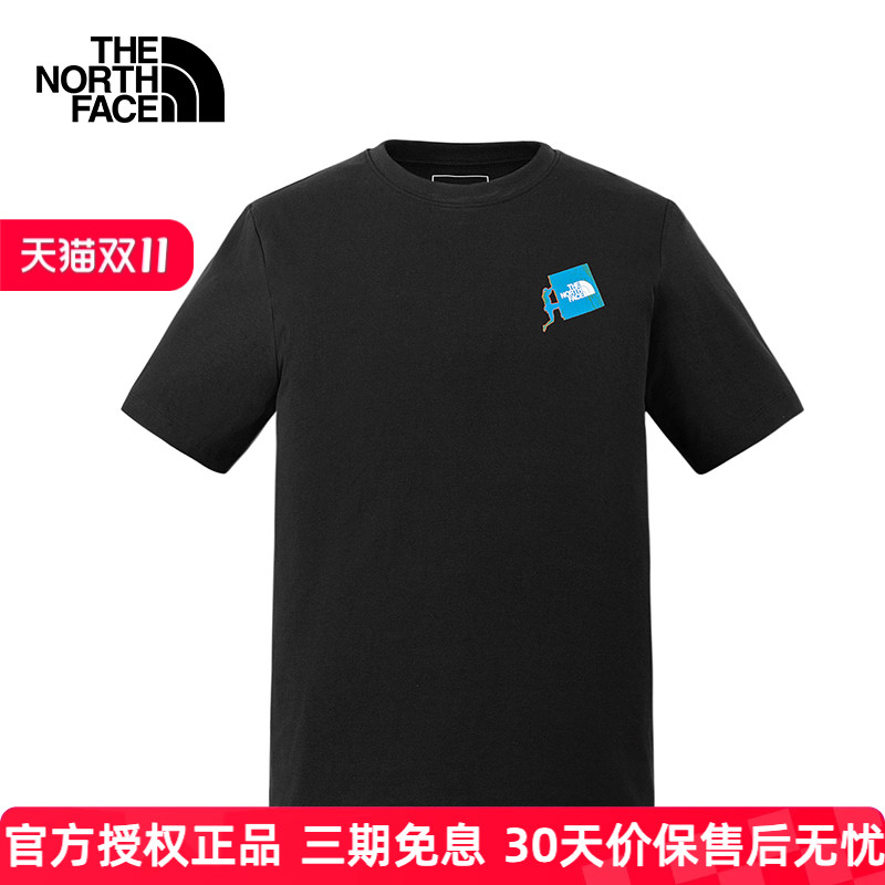 北面短袖T恤男透气8D7C