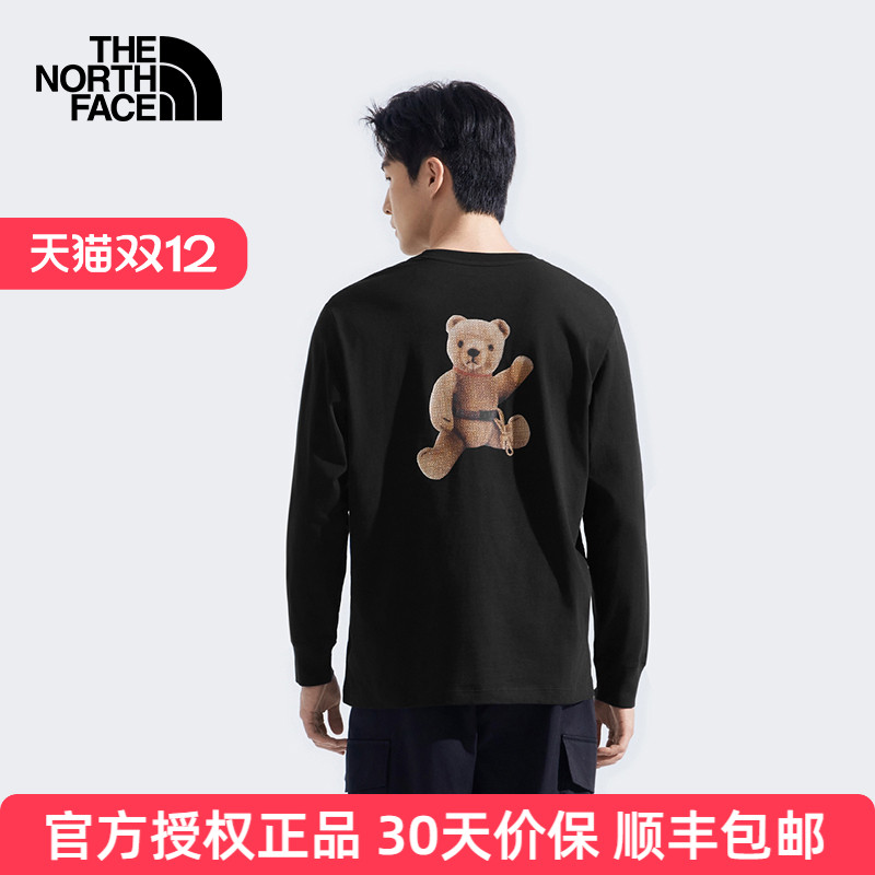 北面长袖T恤男女同款8F0J