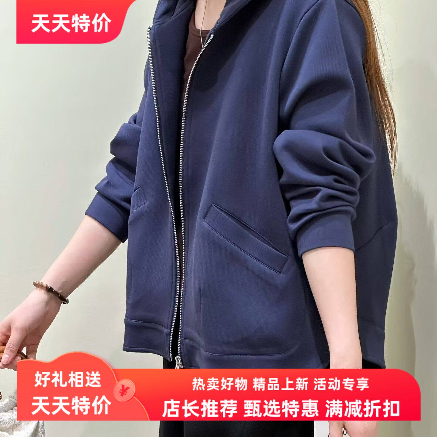 2026春装简约新款韩版宽松复古显瘦女士休闲气质文艺纯色纯棉外套