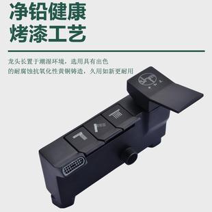 1三 浴网红黑淋浴花洒套装 沐 恒温洒套装 家用色卫生间增压喷头HS