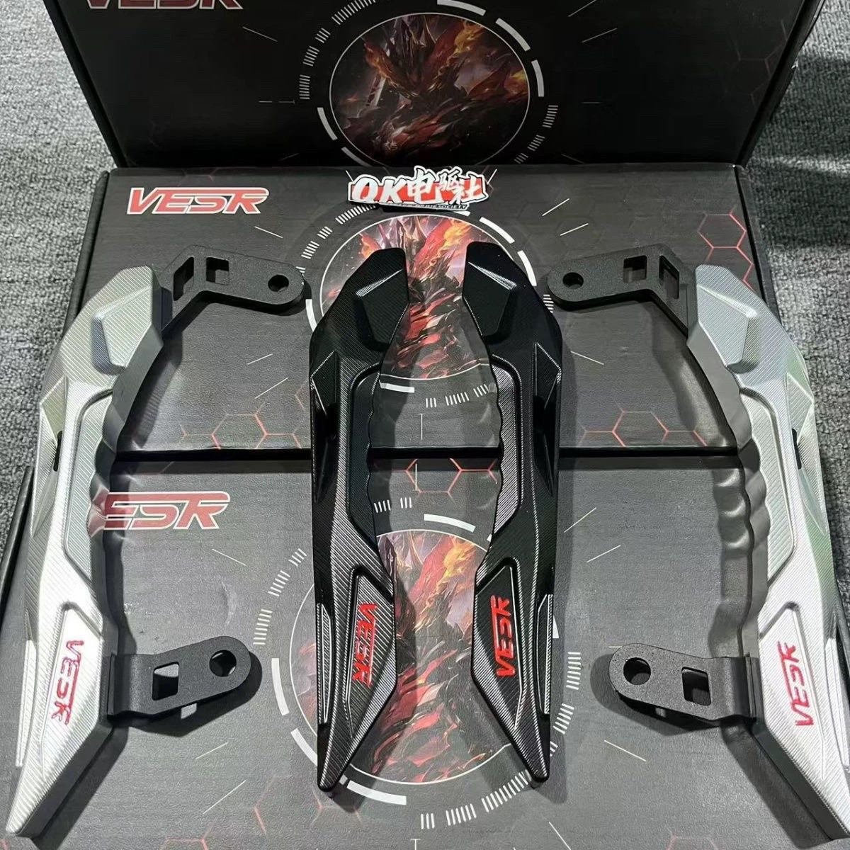 威煞后扶手X5直上款 雅迪X5直上CNC铝合金材质 送贴纸钥匙扣