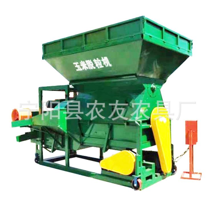 干湿两用玉米脱粒机内蒙古爬坡输送带打苞谷机玉米棒子脱粒50吨时
