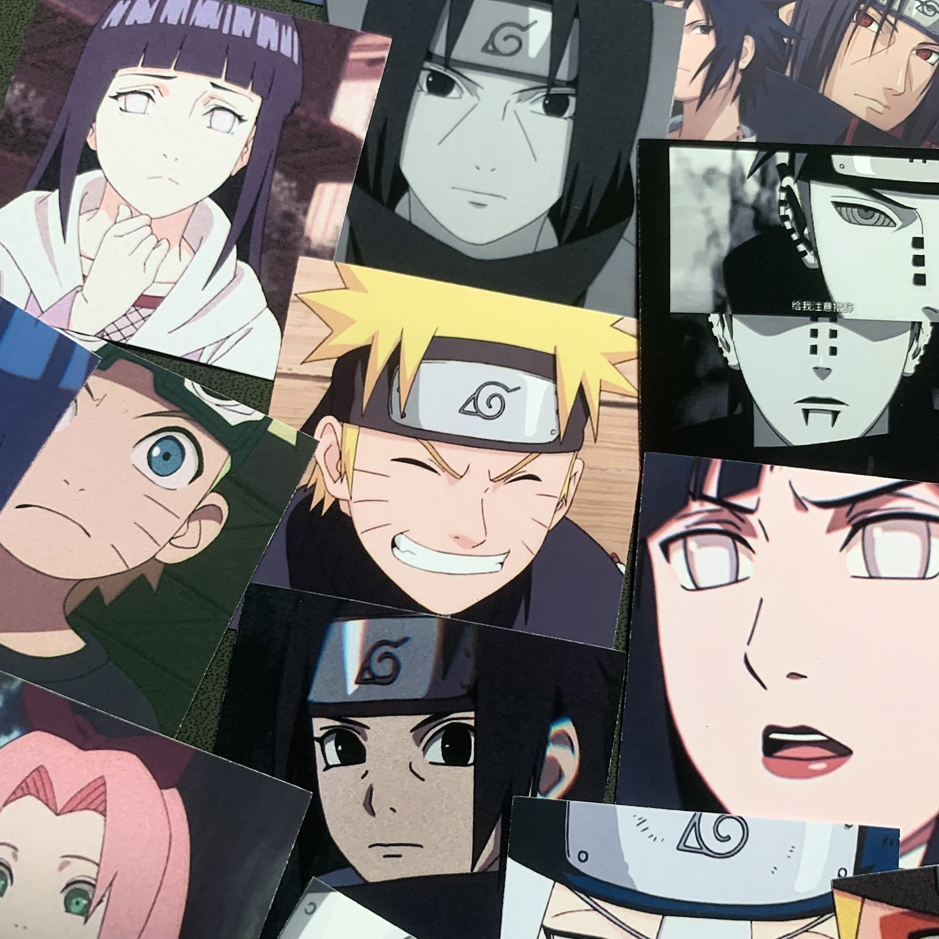 火影手帐热血动漫贴纸忍者卡卡西鸣人佐助我爱罗手机壳装饰贴画