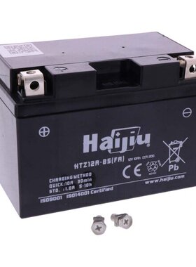 haijiu蓄电池 HaiJiu HTZ12A-BS FR 12V12A 摩托车蓄电池
