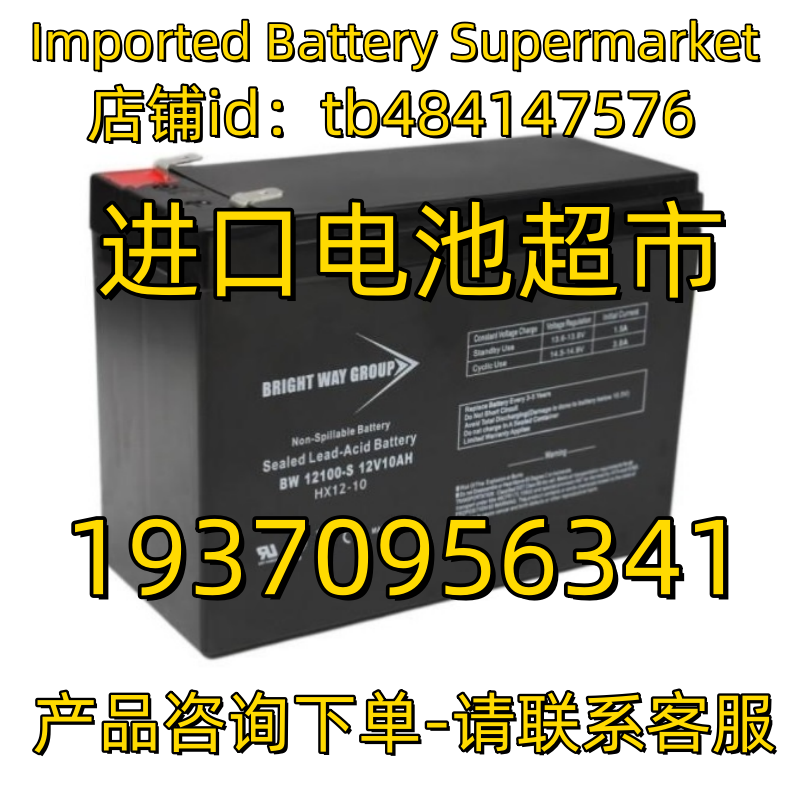 BRIGHT WAY GROUP蓄电池 BW 12-100-S 12V10AH HX12-10免维护电池