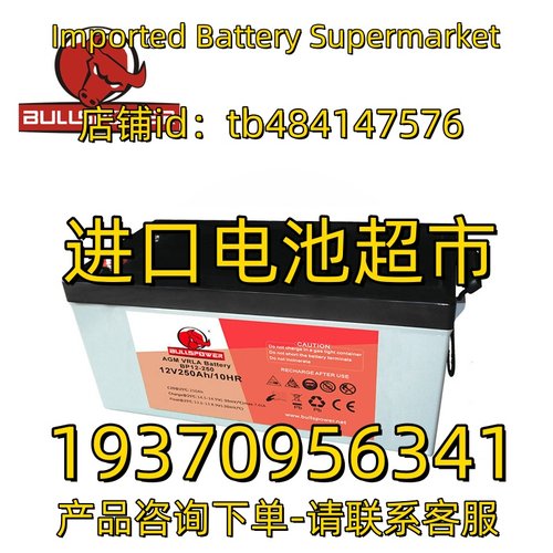 aullspower 蓄电池AGM VRLA BATTERY BP12-250 12V250AH/10HR电池