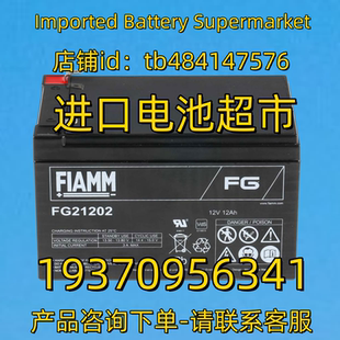 12V12AH 非凡蓄电池 FG21202 BATTERY 免维护电池 FIAMM