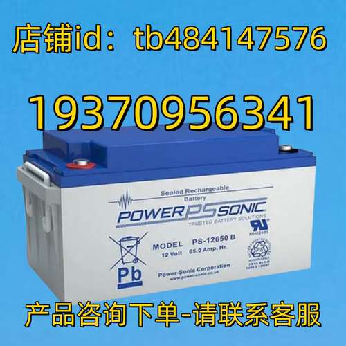 power sonic蓄电池 PS-12650B 12 Volt 65.0Amp hr 12V 65AH电池