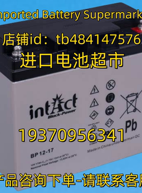 INTACT BALCK-POWER蓄电池 INTACT BP12-17 12V17AH C20 电池