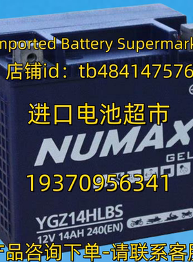 NUMAX GEL蓄电池 NUMAX YGZ14HLBS 12V14AH 240EN 电池