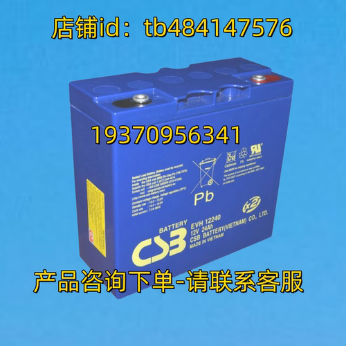 CSB BATTERY 蓄电池 CSBBATTERY EVH12240 12V24AH CSB电池