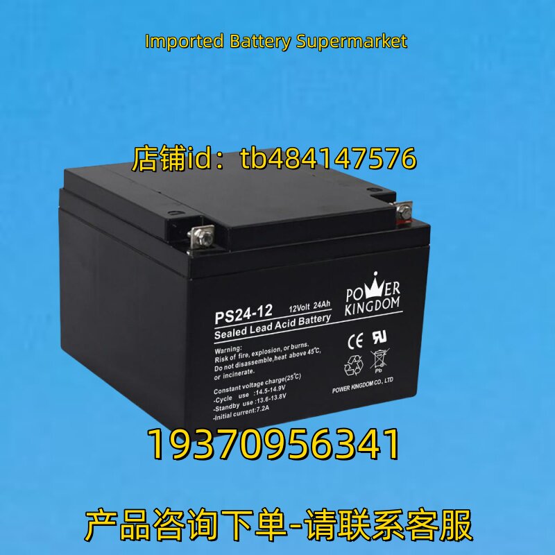 POWER KINGDOM 蓄电池 POWERKINGDOM PS24-12 12 Volt 24Ah 12V