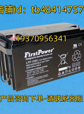 Firstpower蓄电池 Firstpower LFP1265 12V65AH/10HR 一电蓄电池