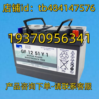 Exide Sonnenschein 蓄电池GF 12 51 Y 1 12V 51Ah GF1251Y1 电池