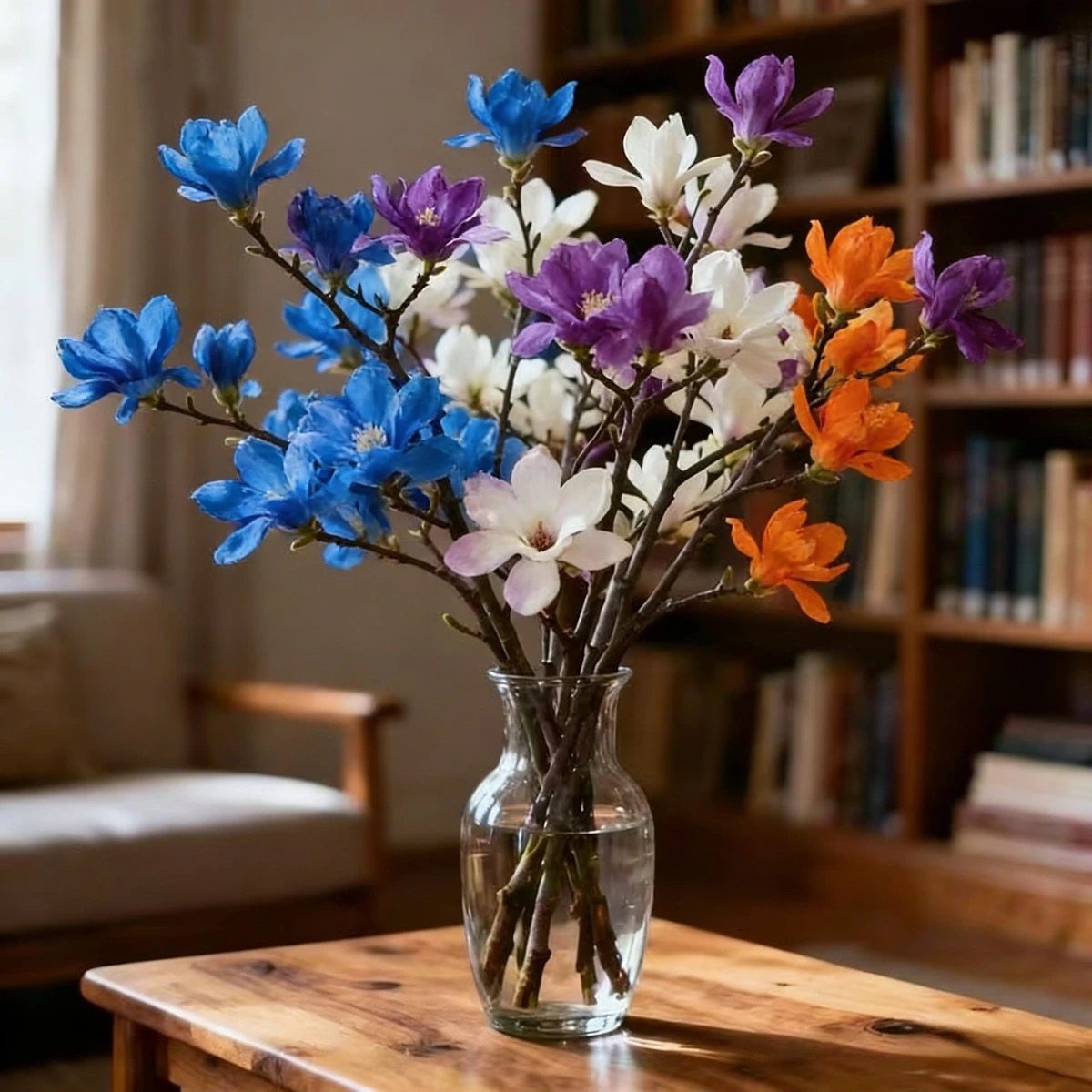 水培玉兰花水培植物白玉兰紫玉兰鲜花鲜切花带花苞室内好养绿植